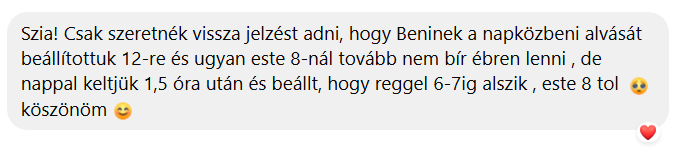 alvástanácsadás visszajelzés